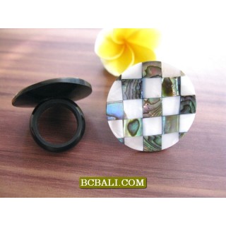 Abalone Shells Finger Rings Accessories Motif 